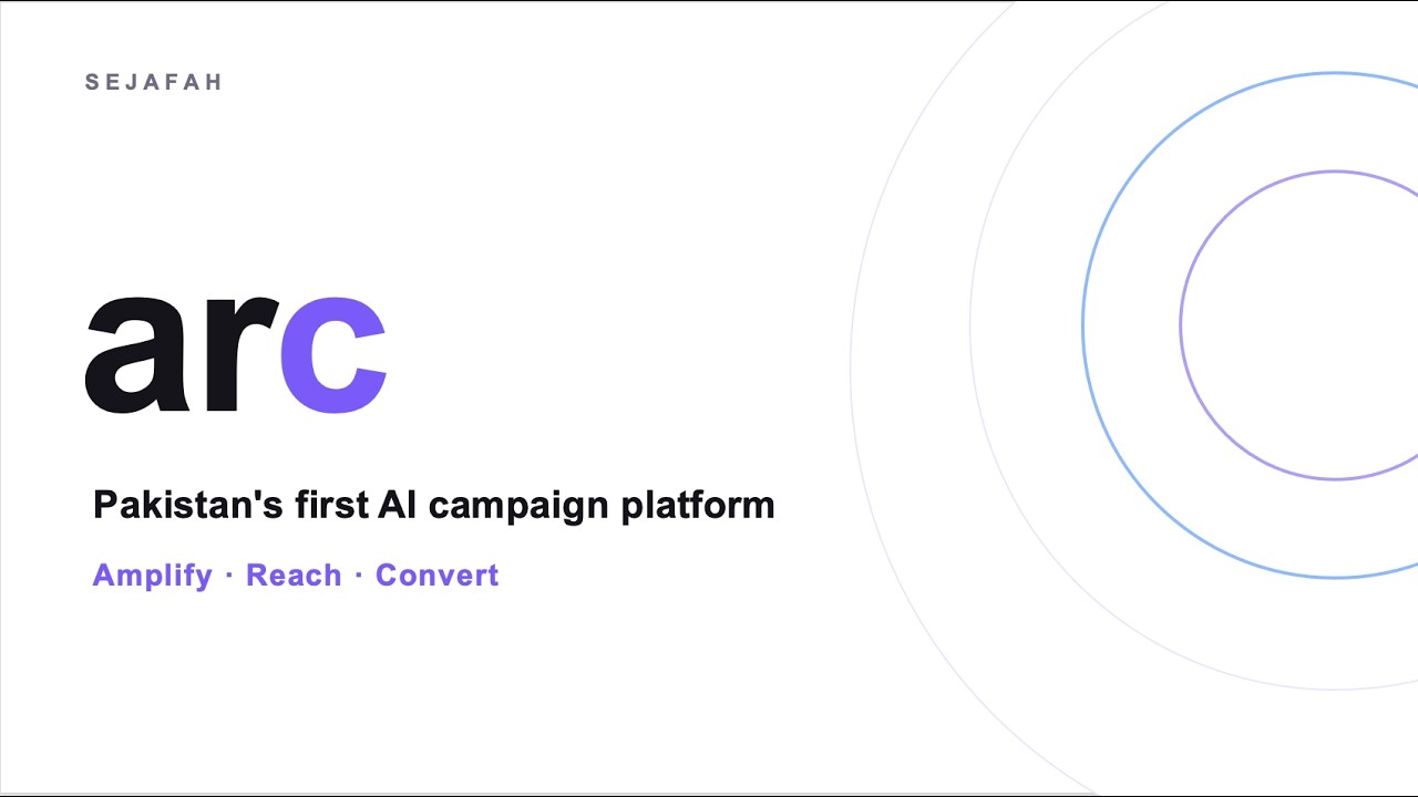 Arc - Pakistan's First AI Campaign Platform (Full Demo)