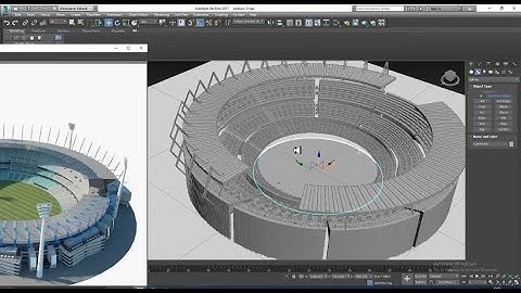 3DsMax Tutorials, Learn 3D Modeling & Texturing a Stadium from Scratch in 3dsmax (Part 4)