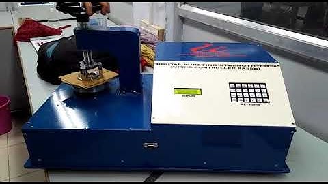 Bursting strength tester single head digital