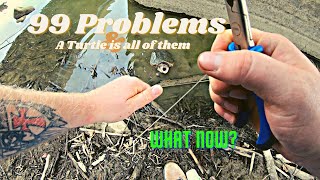 How to know when TURTLES are biting when FISHING for CATFISH! GIANT SNAPPING TURTLE