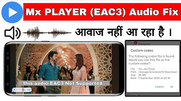 mx player this audio format eac3 is not supported | this audio format eac3 is not supported