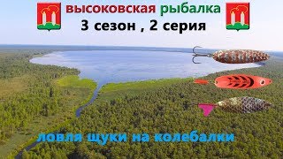 ловля щуки на колебалки на лесном озере