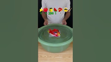 PROBEER TE RADEN HOEVEEL TISSUE PAPIER ER NODIG WAS! #experiment #asmr #voldoening #water