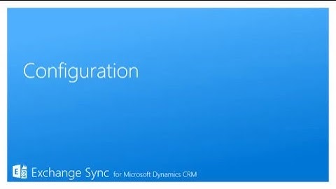 Exchange Sync 2016 Configuration