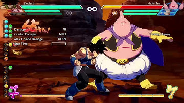 DBFZ - ToD - Bardock corner spark loop w/ Kid Buu SSJ Veg (5 Bars Sparking)