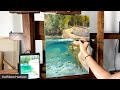 Secrets to painting water that sparkles. A Landscape Painting Demo with Kathleen Hudson