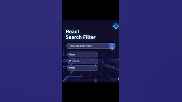React Search Filter in 1 minute | Smart Search List Tutorial 🔍⚡ #codewithaswin #reactjs #css3
