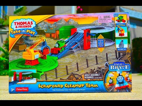 Thomas & Friend TAKE-N-PLAY SCRAPYARD CLEAN-UP TEAM - Tale Of The Brave Review