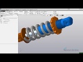 Видеоуроки Компас 3D V17 Создание анимации сжатия-растяжения пружины амортизатора