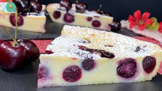 Black Cherry Clafoutis Cake | Most popular fruit dessert In France
