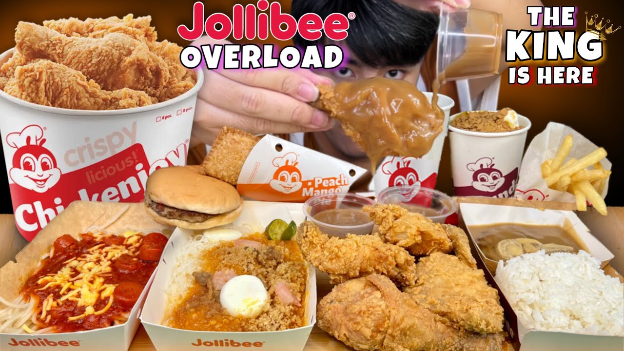 THE KING OF ALL TIME JOLLIBEE OVERLOAD MUKBANG PINOY MUKBANG PHILIPPINE MUKBANG Eating Show