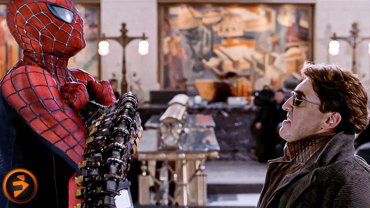 The first meeting between Spider Man and Doc Ock | SPIDER-MAN 2