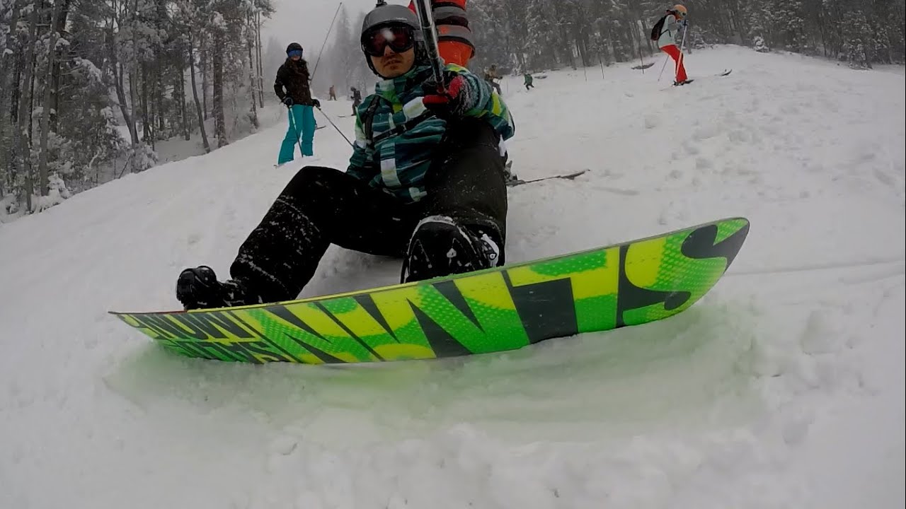GoPro Snowboarding foggy icy slope in Poiana Brasov Romania YouTube