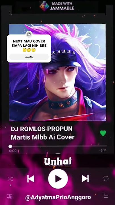 Lirik Lagu Dj Romlos Propun Cover Martis Mlbb 🤓😱 #martismlbbaicover #martis #djromlospropun
