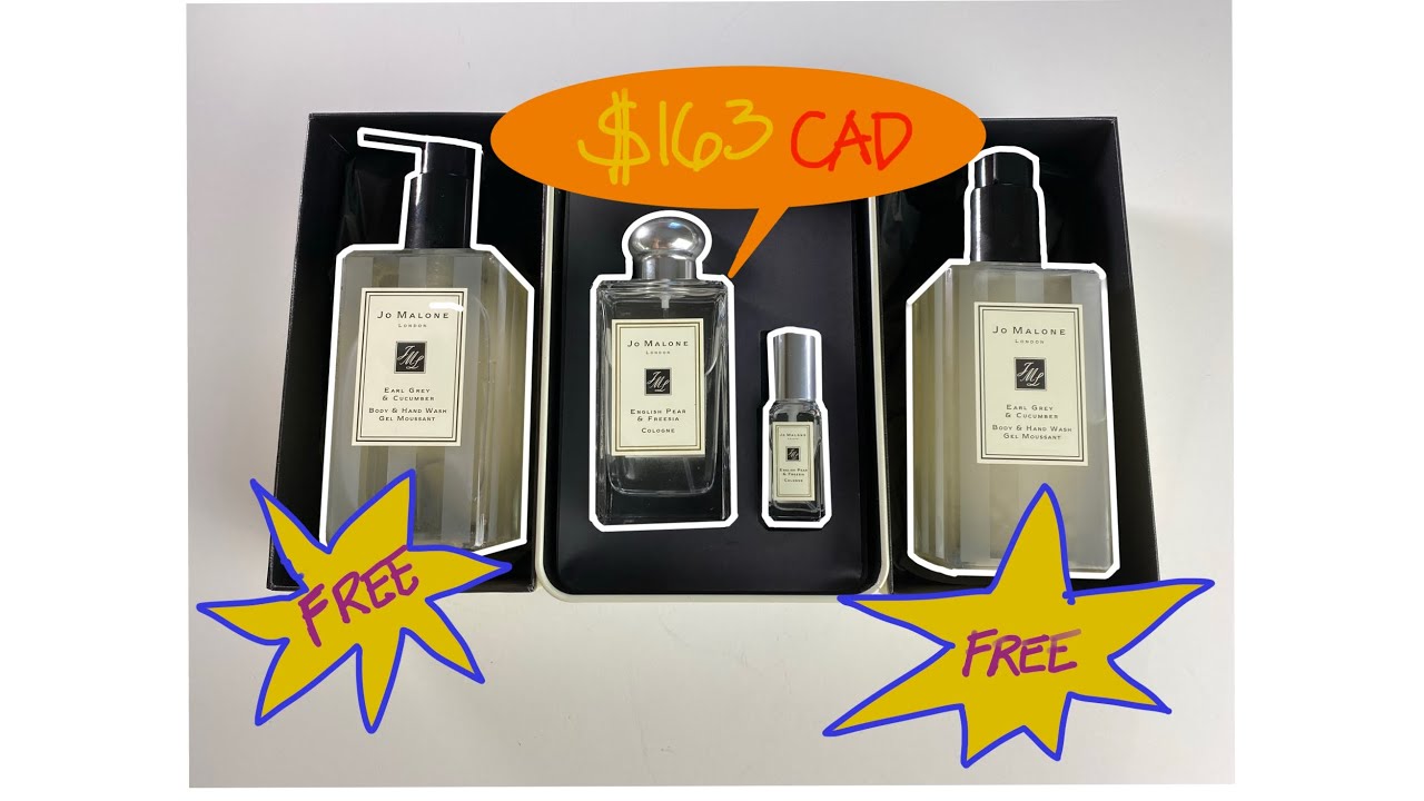 Jo Malone English Pear and Freesia Unboxing + Free 2 Full-Size Body Wash