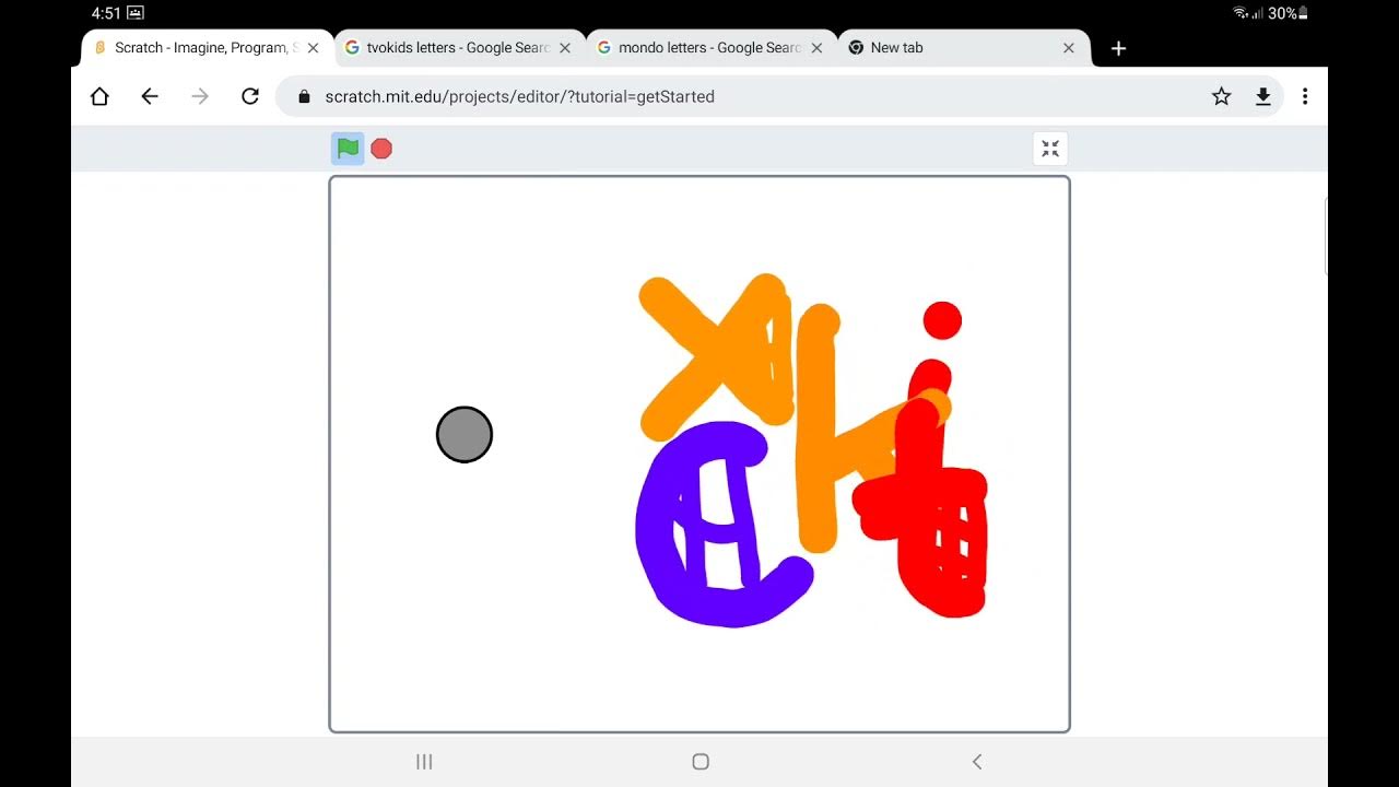 I made TVOkids letters in Scratch! YouTube