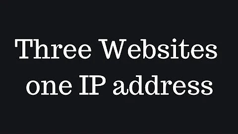 Hosting 3 WebSites on one IP Address with SNI and HAProxy