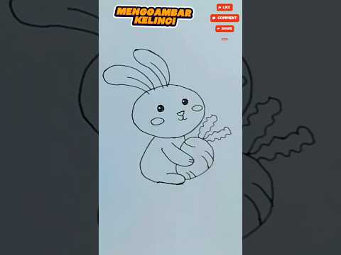 menggambar kelinci #kidsgo