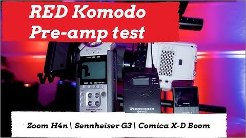 Red Komodo | internal audio preamp test | Zoom H4n | Sennheiser G3 | Comica XD Boom | Shot on Komodo