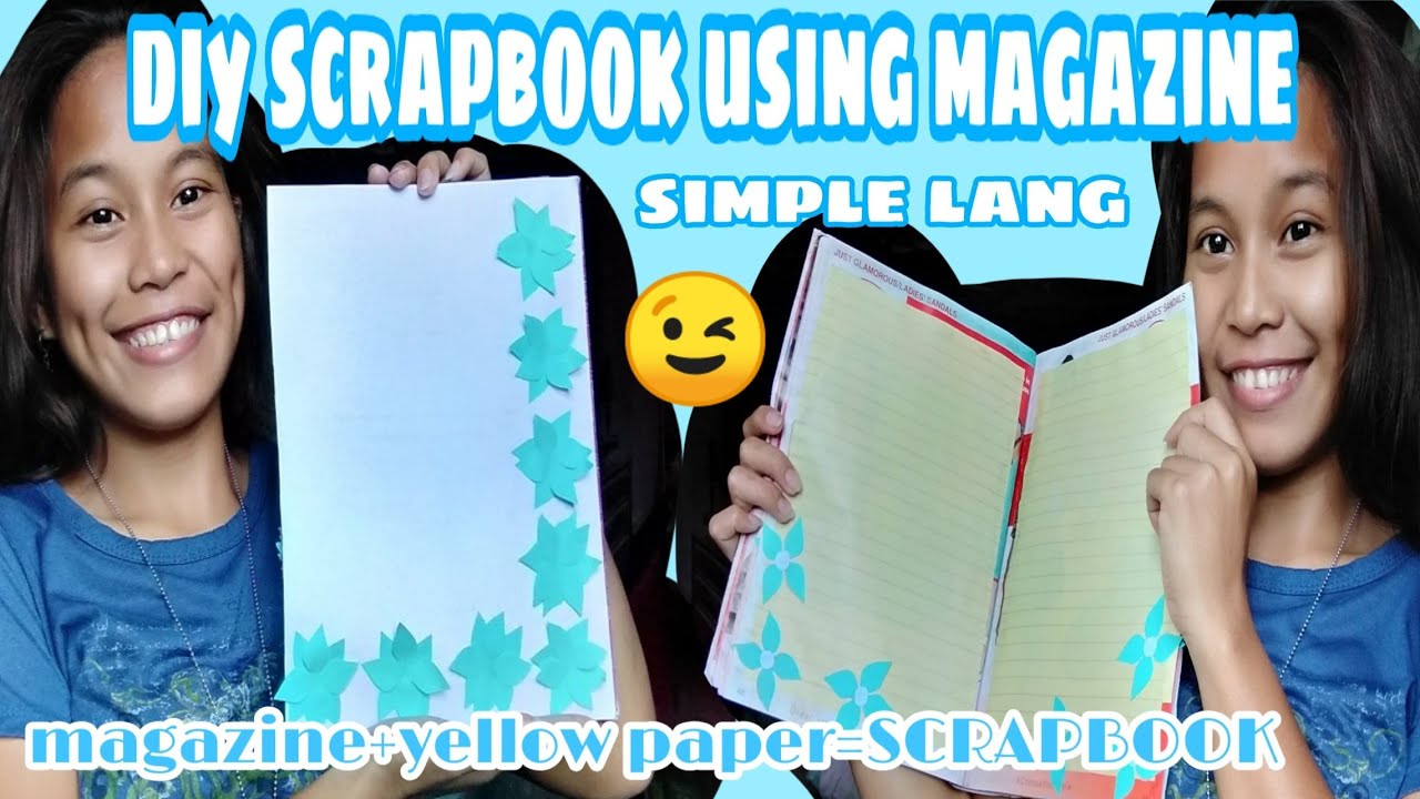 Easy DIY Scrapbook using MagazineScrapbook IdeasEricha DB YouTube