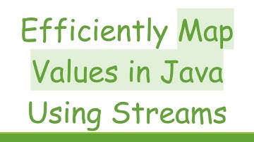 Efficiently Map Values in Java Using Streams