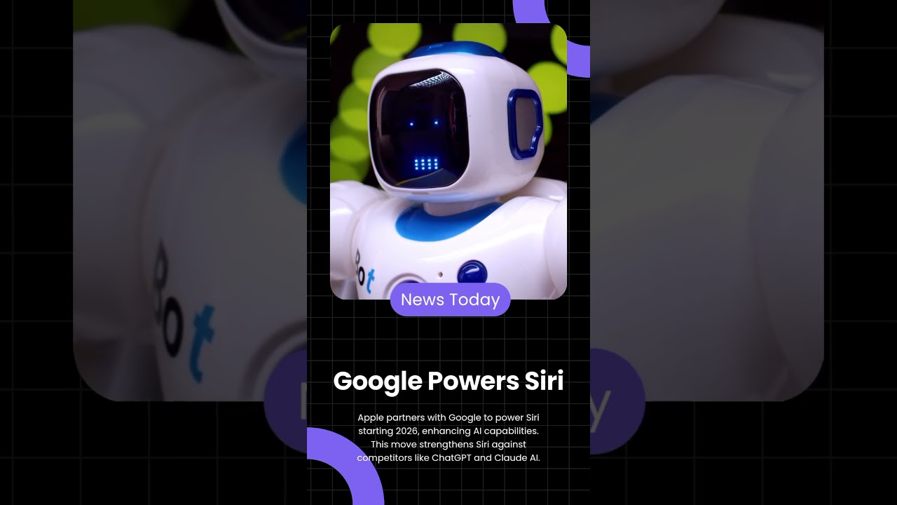 Siri powered by Google 2026! AI upgrade to compete with ChatGPT. 