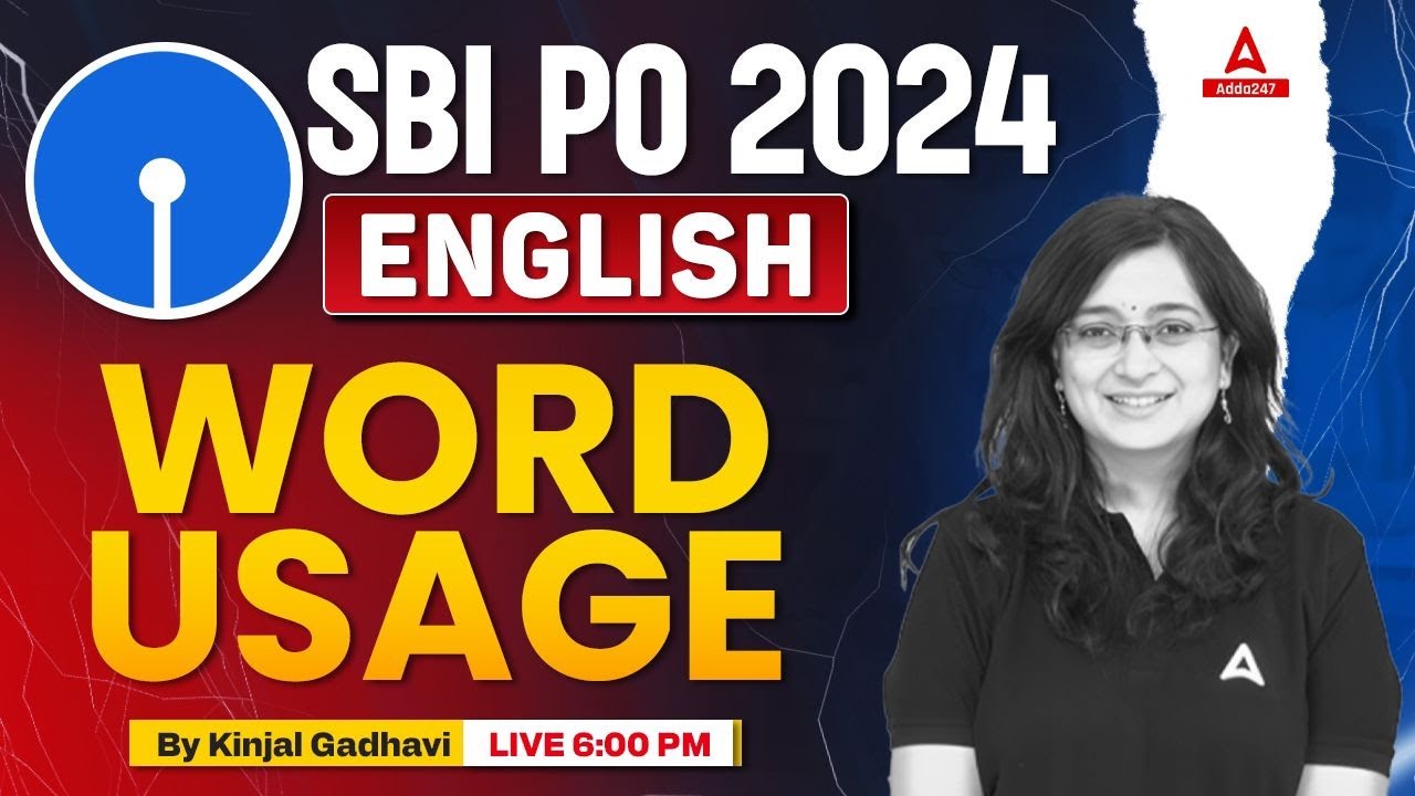 SBI PO English 2024 | English Word Usage | By Kinjal Gadhavi