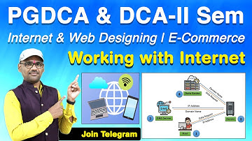 L1- PGDCA & DCA 2nd Semester | Internet & Web Designing | E-Commerce| Working with Internet in Hindi