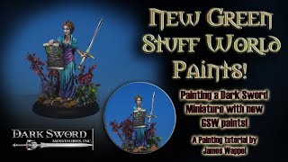 How to paint a Dark Sword Miniature with new Green Stuff World paints