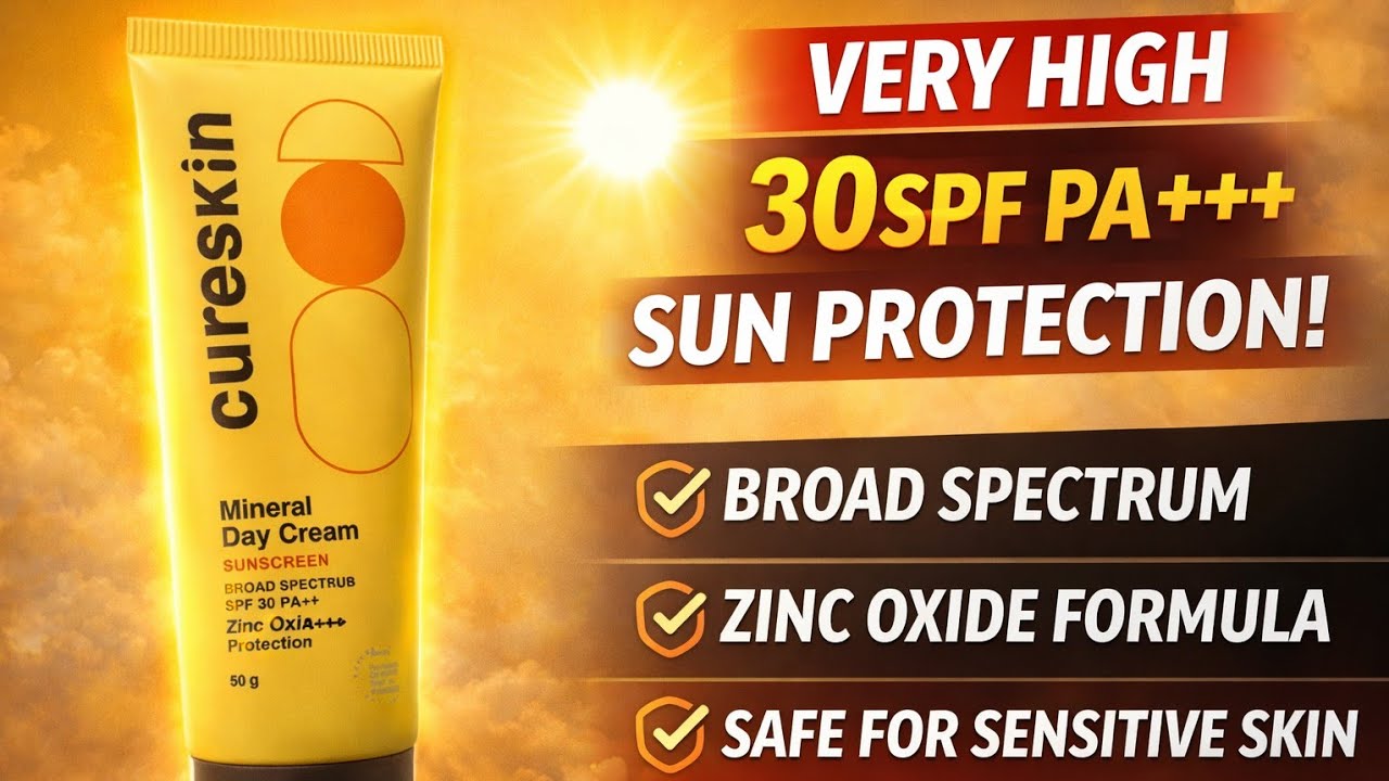 CureSkin Mineral Day Cream SPF 30 Review | Best Sunscreen for Indian ...