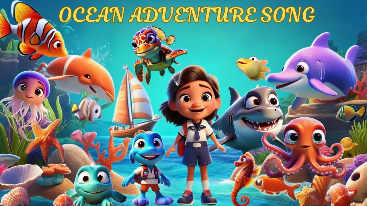 Splashy Ocean Adventure Song | Sea Animals for kids | MijoZone