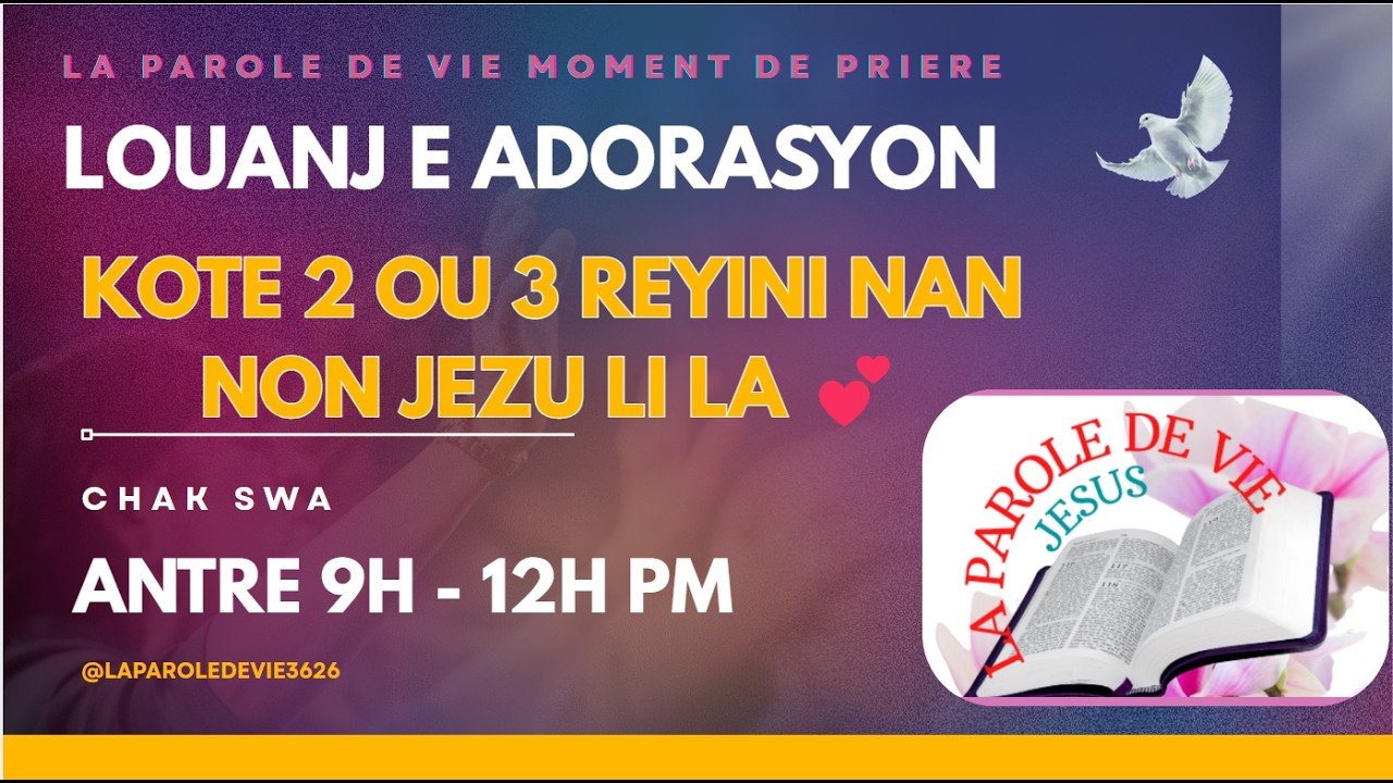 PRIYE POU MALAD YO // PRIYE MINWI AJENOU DEVAN  TWON PAPA NOU