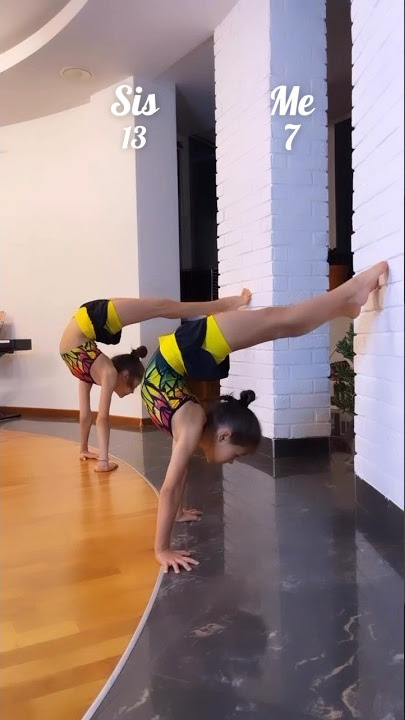 Who did it better? 🤷‍♀️💕 @yana.chirkina  #flexibility