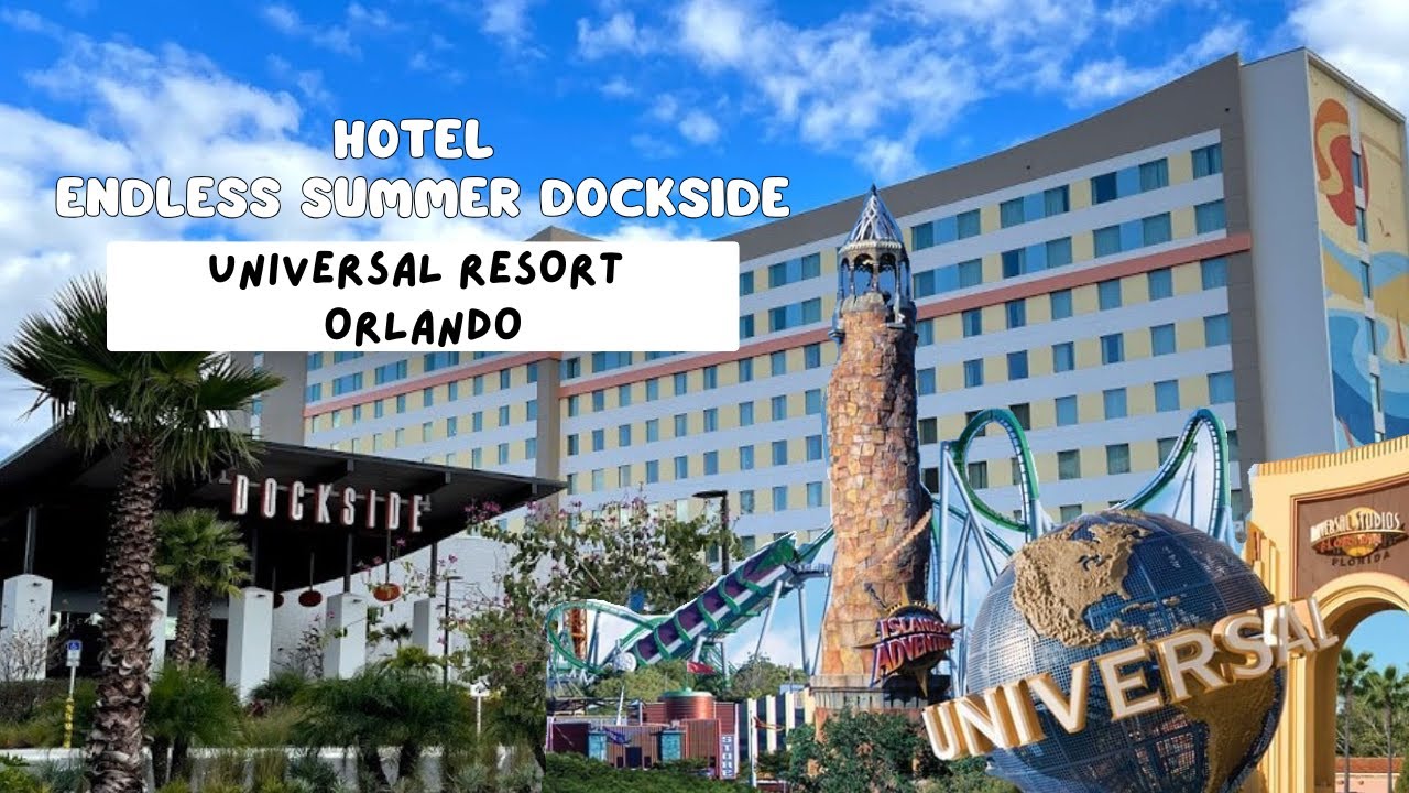 Te muestro uno de los hoteles económicos en Universal Studios Orlando, Endless Summer Dockside.