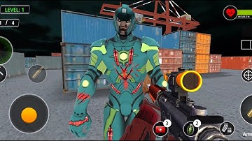FPS Robot Shooting Strike - Robot Zombie Mode Android Gameplay #1