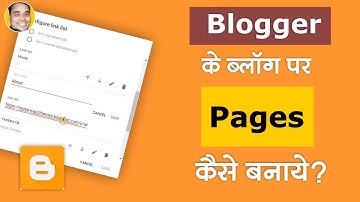 How to Create and Delete Blog Pages on Blogger | Blogger Blogspot Tutorial Hindi