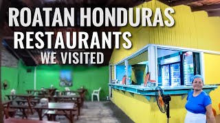 ROATAN, HONDURAS Restaurants We Visited [4K]