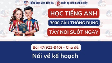 47.  Nói trôi chảy tiếng Anh với chủ đề: Nói về kế hoạch