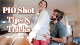 IVF PIO Shot Tips & Tricks (and what DOESN'T work) | Embryo Transfer #2 | Our Infertility Journey