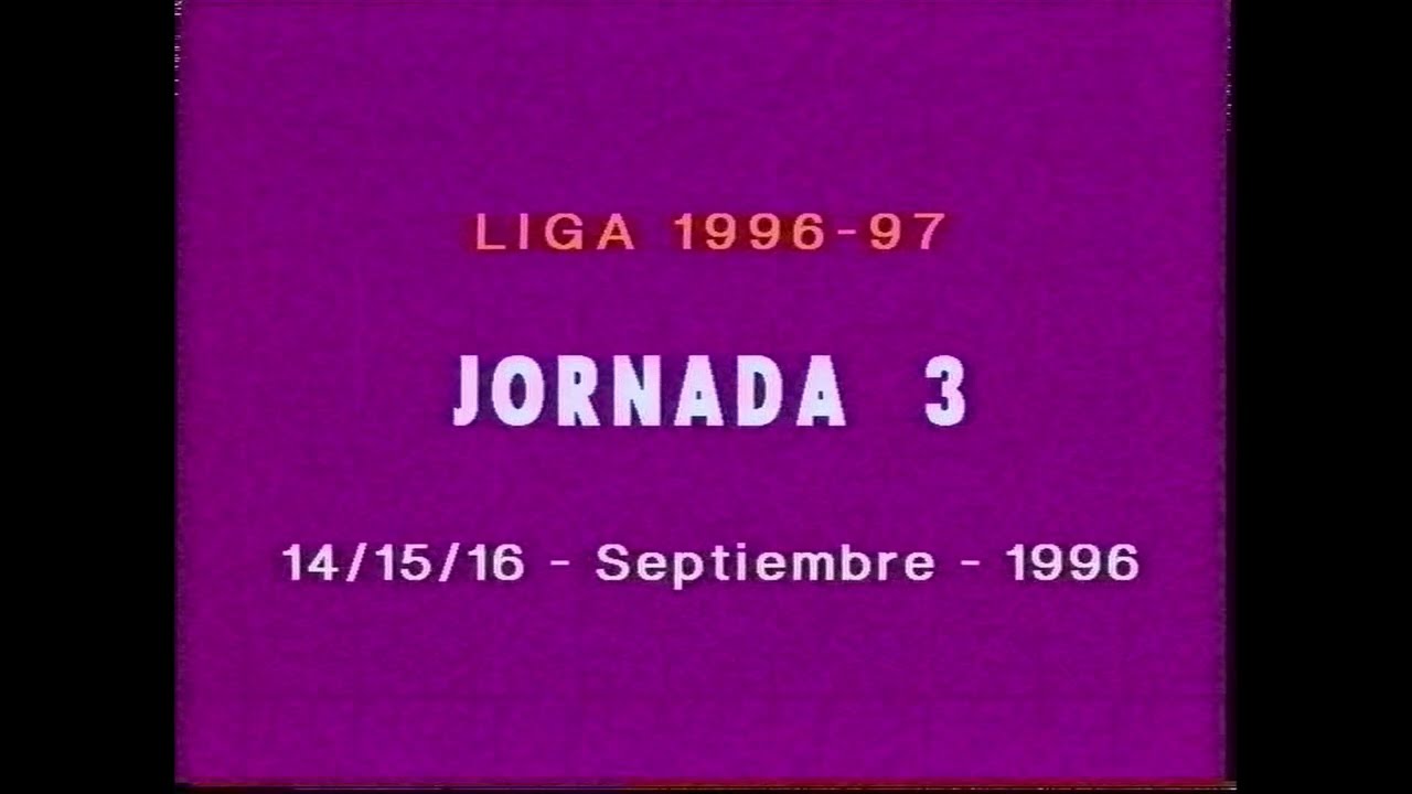 Goles Liga 1996-1997 Primera División Jornada 3