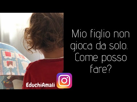 Video: Come Insegnare A Un Bambino A Giocare Da Solo