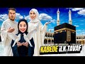 ELİF SİNEM KABEDE İLK TAVAF !! UMREDE SİZLERLE TAVAF YAPTIK !! 