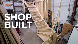 Shop built stairs with extremely detailed drawings | Revealed