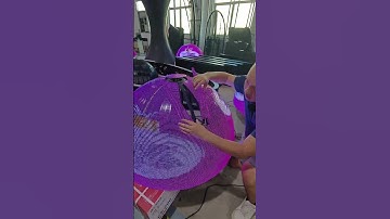 How to install the semi #spherical #transparentledscreen? #ledscreen  #leddisplay #sphere