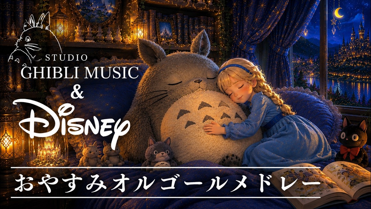 おやすみディズニーオルゴールメドレー【5分で寝落ち・癒し・睡眠用