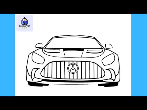 Cum Sa Desenezi Un MERCEDES (Masina) | Usor Pas cu Pas Tutorial pentru Incepatori