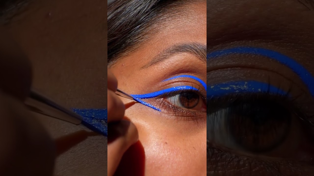 Look at this beautiful graphic liner tutorial 💙