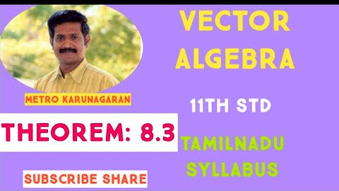 11th Std Maths Ex.8.1 Theorem 8.3 The medians of a triangle are concurrent