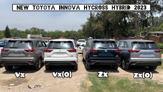 New Toyota Innova Hycross 2023 🔥 All HYBRID Variants Compared - VX vs VX(O) vs ZX vs ZX(O)