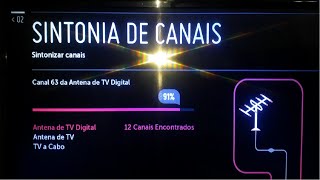 CANAL NÃO QUER PEGAR, SINTONIA DOS CANAIS DIGITAIS DA SMART TV  OU TV DIGITAL